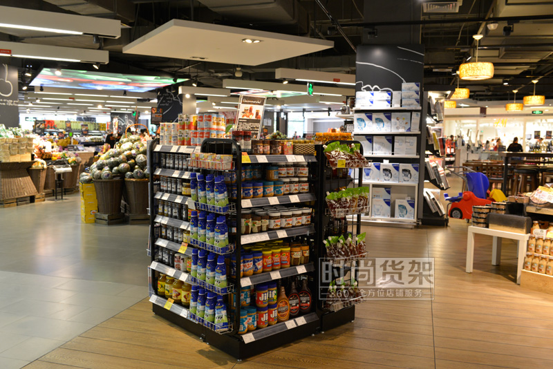 超市貨架_四面促銷(xiāo)架